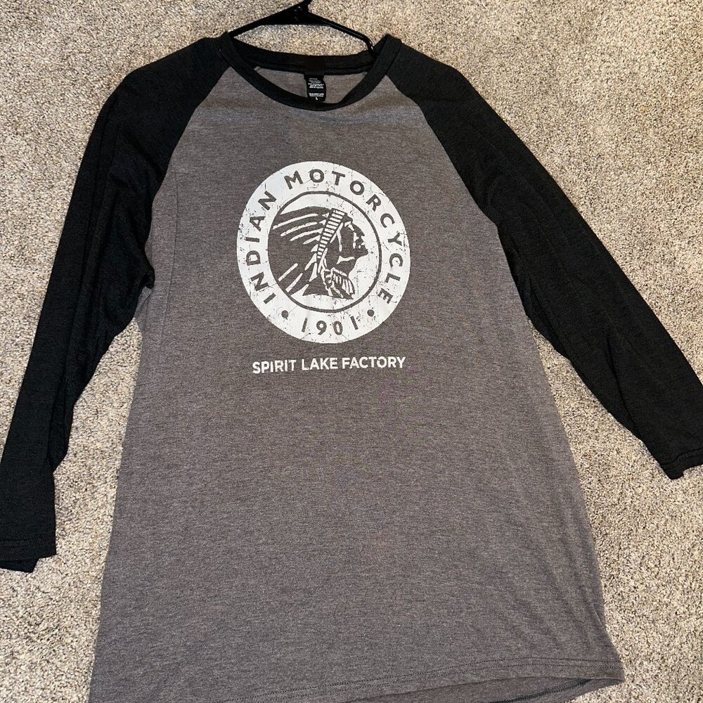 Indian Motorcycle Men's Large Raglan Shirt